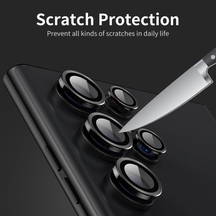 For Samsung Galaxy S22 Ultra 5G ENKAY Aluminium Alloy + Tempered Glass Camera Lens Cover(Black) - free shipping - PMC TechLife - Order now!