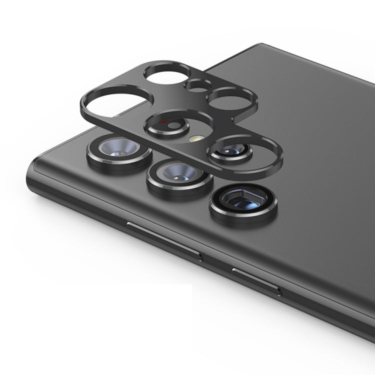 For Samsung Galaxy S22 Ultra 5G ENKAY Aluminium Alloy Camera Lens Protector Full Cover(Black) - free shipping - PMC TechLife - Order now!