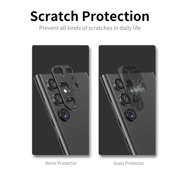 For Samsung Galaxy S22 Ultra 5G ENKAY Aluminium Alloy Camera Lens Protector Full Cover(Black) - free shipping - PMC TechLife - Order now!