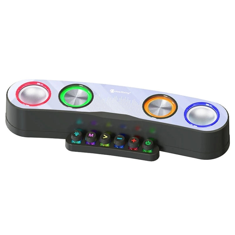 Newrixing NR555 Desktop Colorful LED Gaming Bluetooth Speaker Support TF & FM - Desktop Speaker by New Rixing | Online Shopping South Africa | PMC Jewellery