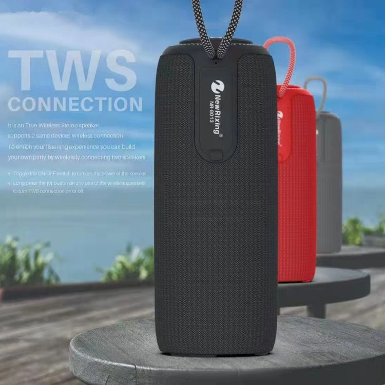 NewRixing NR8013 10W TWS Portable Wireless Stereo Speaker Support TF Card / FM(Gray) - Desktop Speaker by NewRixing | Online Shopping South Africa | PMC TechLife | Buy Now Pay Later Mobicred