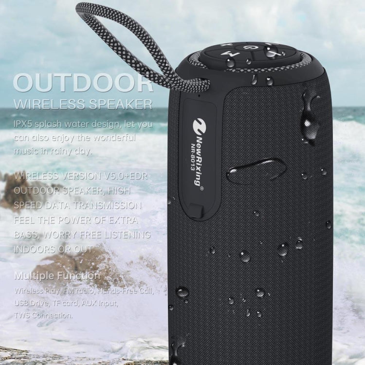 NewRixing NR8013 10W TWS Portable Wireless Stereo Speaker Support TF Card / FM(Blue) - Desktop Speaker by NewRixing | Online Shopping South Africa | PMC TechLife | Buy Now Pay Later Mobicred