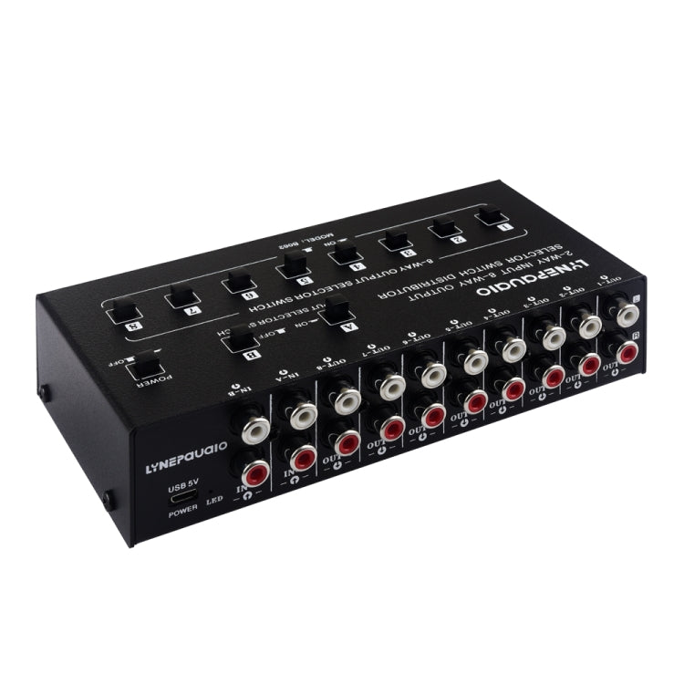 2 In 8 Out RCA Audio Frequency Signal Select Switch Distributor - free shipping - PMC TechLife - Order now!