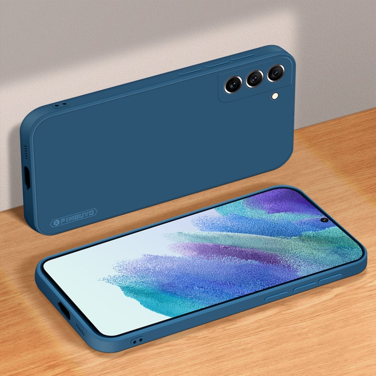 For Samsung Galaxy S21 FE 5G PINWUYO Sense Series Liquid Silicone TPU Phone Case(Blue) - free shipping - PMC TechLife - Order now!