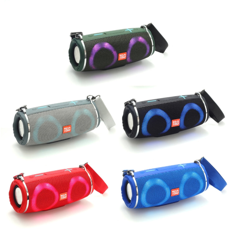 T&G TG642 RGB Light Waterproof  Portable Bluetooth Speaker Support FM / TF Card(Black) - free shipping - PMC TechLife - Order now!