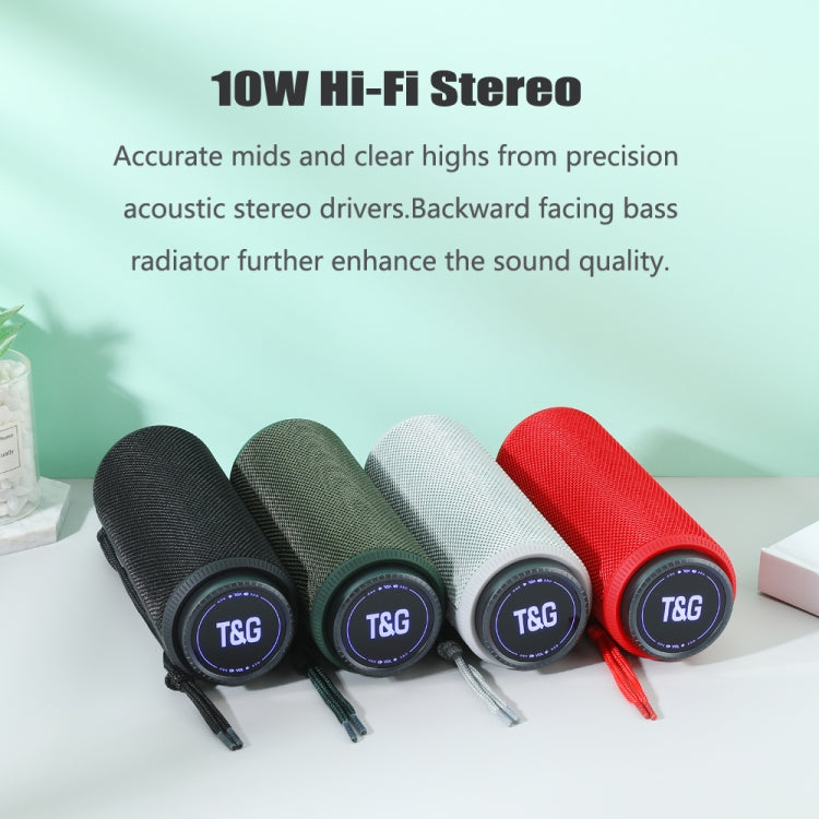 T&G TG332 10W HIFI Stereo Waterproof Portable Bluetooth Speaker(Gray) - Desktop Speaker by T&G | Online Shopping South Africa | PMC TechLife | Buy Now Pay Later Mobicred