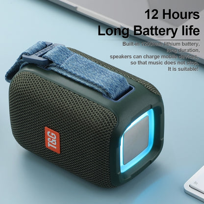 T&G TG339 RGB Light 5W Waterproof Portable Bluetooth Speaker(Red) - Desktop Speaker by T&G | Online Shopping South Africa | PMC Jewellery