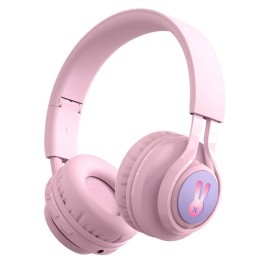 BT06C+ Children Head-mounted Cute Wireless Bluetooth Headset with Microphone & LED Light(Pink) - Headset & Headphone by PMC Jewellery | Online Shopping South Africa | PMC Jewellery