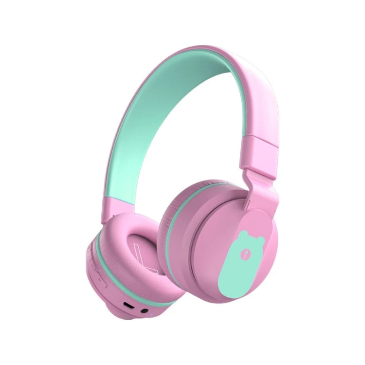 BOBo+ Adults & Kids Cute Bluetooth 5.0 Bass Noise Cancelling Headset with Mic(Pink) - Headset & Headphone by PMC Jewellery | Online Shopping South Africa | PMC Jewellery