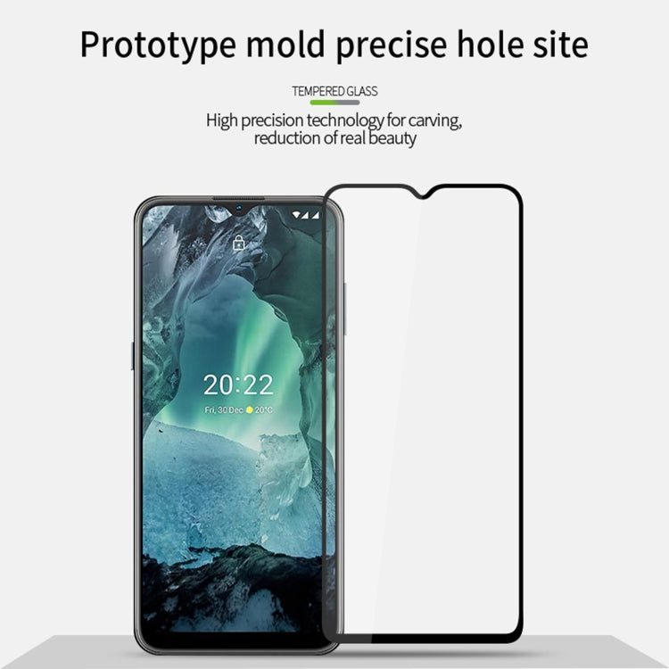 For Nokia G11 / G21 PINWUYO 9H 2.5D Full Screen Tempered Glass Film(Black) - Nokia Tempered Glass by PINWUYO | Online Shopping South Africa | PMC TechLife | Buy Now Pay Later Mobicred