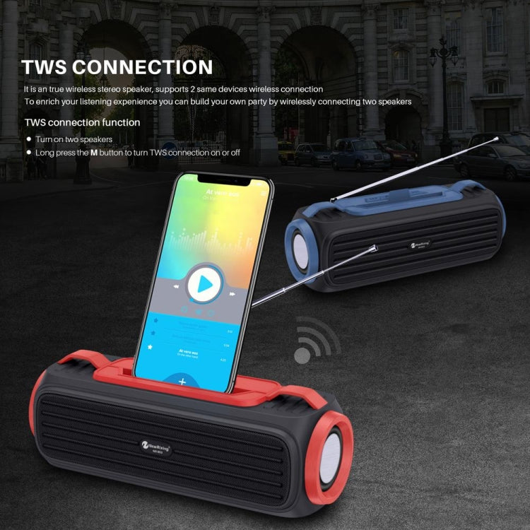 NewRixing NR903F TWS Portable Outdoor Bluetooth Speaker Support TF Card / FM(Black) - Desktop Speaker by NewRixing | Online Shopping South Africa | PMC TechLife | Buy Now Pay Later Mobicred