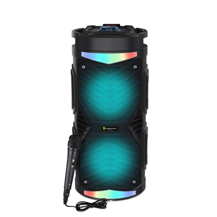NewRixing NRG6601A Outdoor Portable Karaoke Wireless Speaker 20W Audio Amplifier With Mic(A) - Desktop Speaker by NewRixing | Online Shopping South Africa | PMC TechLife | Buy Now Pay Later Mobicred