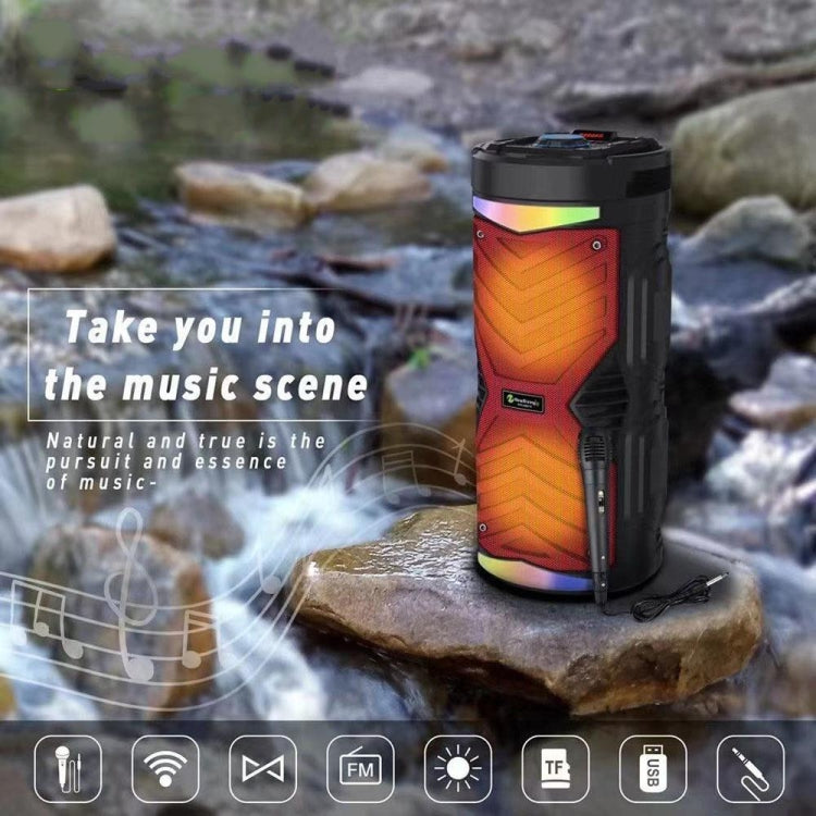 NewRixing NRG6601A Outdoor Portable Karaoke Wireless Speaker 20W Audio Amplifier With Mic(C) - free shipping - PMC TechLife - Order now!