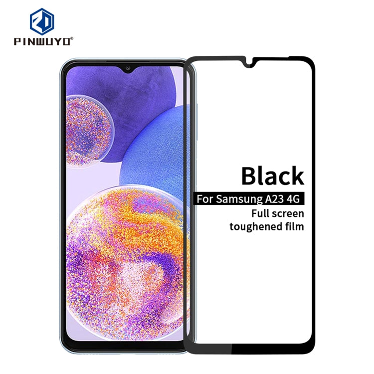 For Samsung Galaxy A23 / M23 / F23 PINWUYO 9H 2.5D Full Screen Tempered Glass Film(Black) - free shipping - PMC TechLife - Order now!