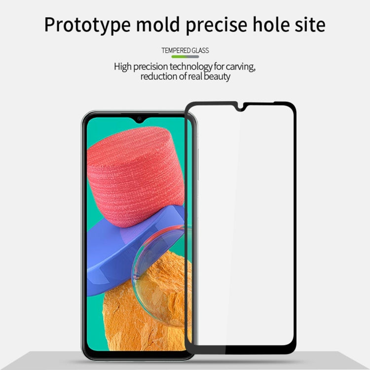 For Samsung Galaxy M33 5G PINWUYO 9H 2.5D Full Screen Tempered Glass Film(Black) - Galaxy Tempered Glass by PINWUYO | Online Shopping South Africa | PMC TechLife | Buy Now Pay Later Mobicred
