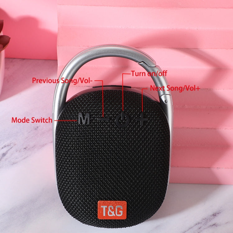 T&G TG321 TWS Portable Wireless Outdoor Mini Speaker with LED Light(Gray) - Mini Speaker by T&G | Online Shopping South Africa | PMC Jewellery