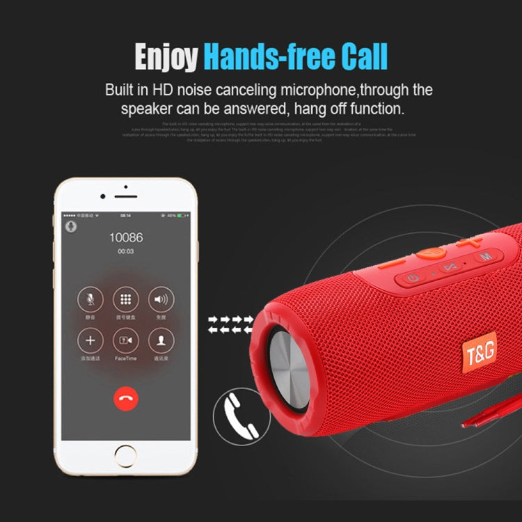 T&G TG341 TWS Portable Wireless Bluetooth HiFi Speaker(Red) - Desktop Speaker by T&G | Online Shopping South Africa | PMC Jewellery