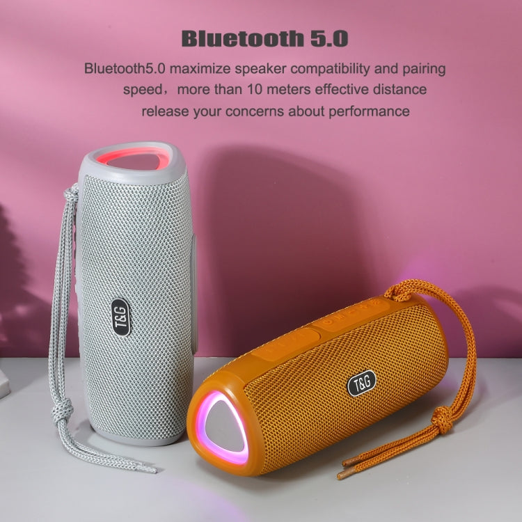 T&G TG344 Portable LED Light TWS Wireless Bluetooth Speaker(Gray) - Desktop Speaker by T&G | Online Shopping South Africa | PMC TechLife | Buy Now Pay Later Mobicred