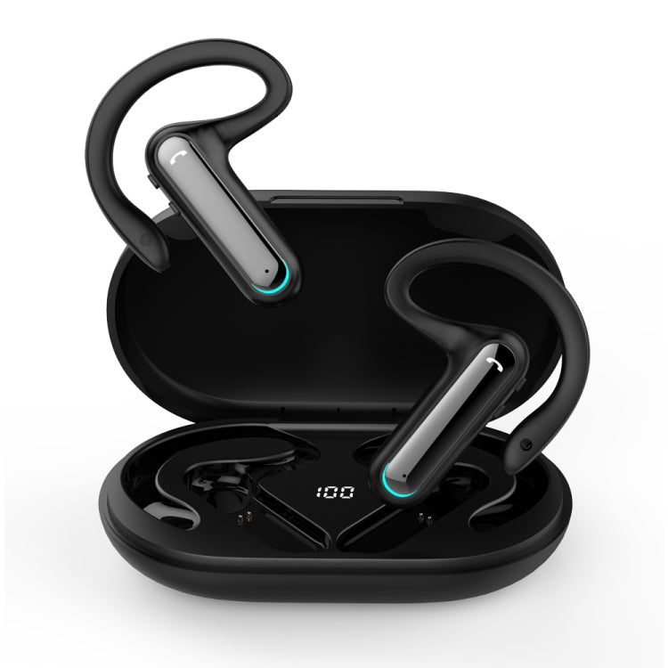 FW5 Non-in-Ear BT5.2 Wireless Sport Bone Conduction TWS Earphones Support Voice Assistant(Black) - Sport Earphone by PMC TechLife | Online Shopping South Africa | PMC TechLife