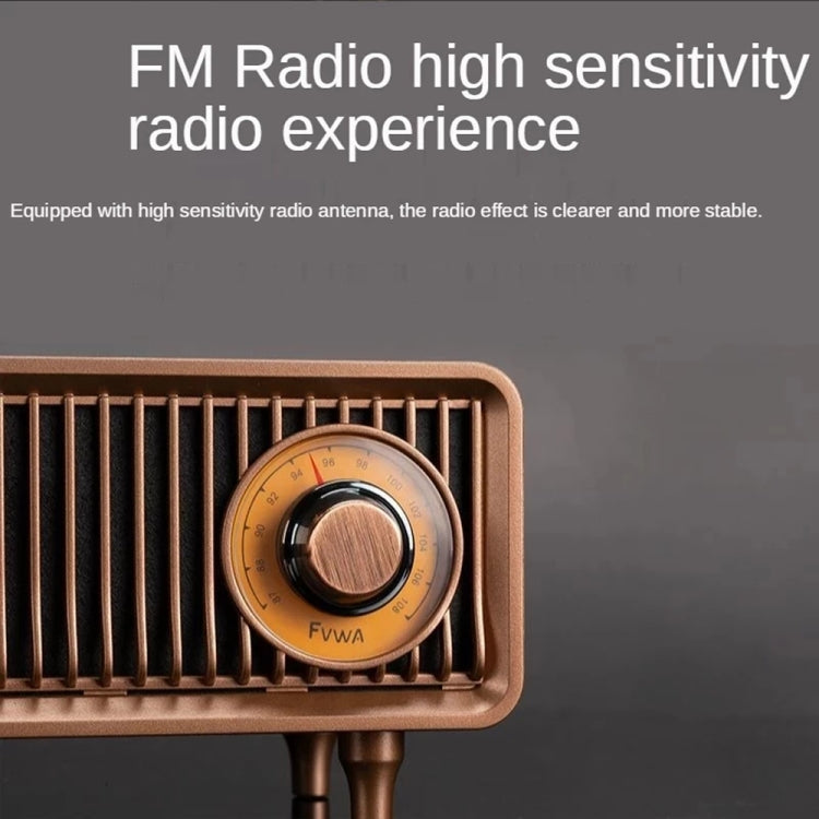 Oneder B9 Retro Indoor Wireless Portable Bluetooth Speaker(Browm) - Desktop Speaker by OneDer | Online Shopping South Africa | PMC TechLife | Buy Now Pay Later Mobicred