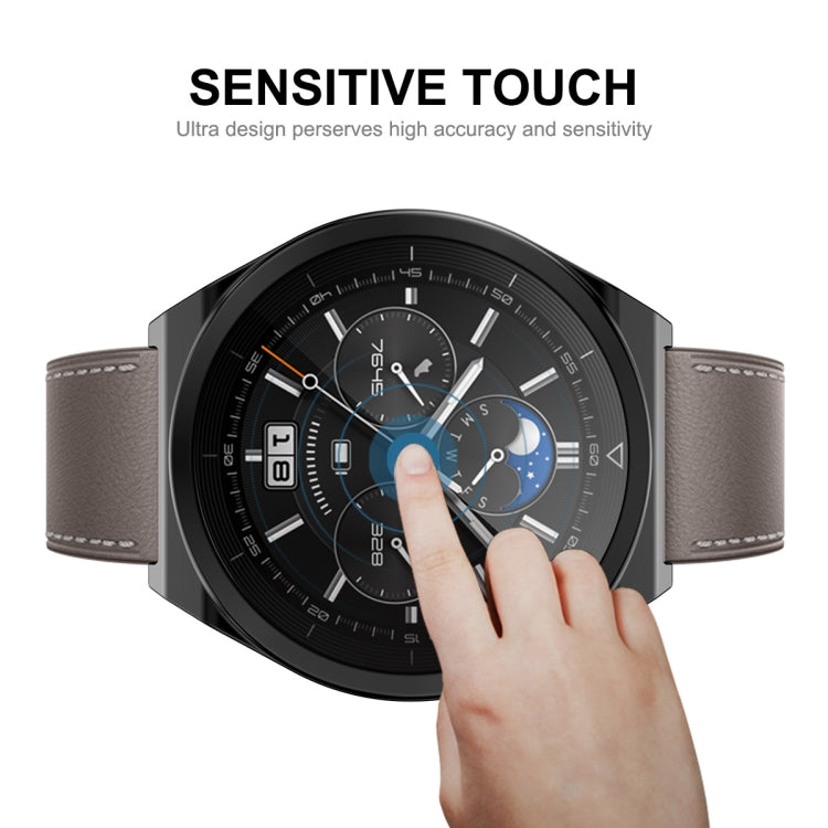 For Huawei Watch GT 3 Pro 46mm ENKAY Full Coverage Electroplated Soft TPU Case with Screen Protection(Black) - free shipping - PMC TechLife - Order now!