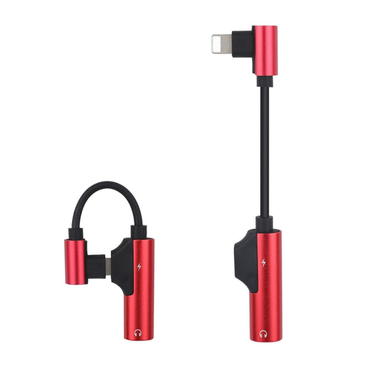 ENKAY ENK-AT109 Male 8 Pin to Dual Female 8 Pin Adapter Data Transfer Cable(Red) - Converter & Adapter by ENKAY | Online Shopping South Africa | PMC Jewellery