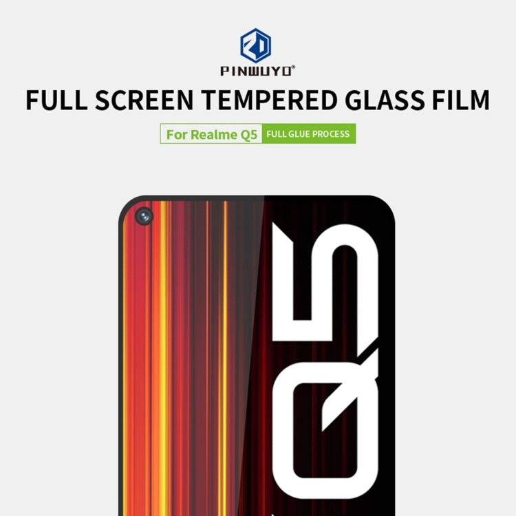 For OPPO Realme Q5 PINWUYO 9H 2.5D Full Screen Tempered Glass Film(Black) - Others by PINWUYO | Online Shopping South Africa | PMC TechLife | Buy Now Pay Later Mobicred