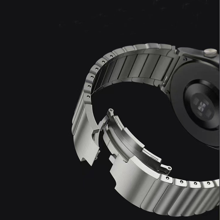 For Huawei GT 3 Pro 46mm One Bead Original Buckle Metal Watch Band(Gray) - Watch Bands by PMC TechLife | Online Shopping South Africa | PMC TechLife | Buy Now Pay Later Mobicred
