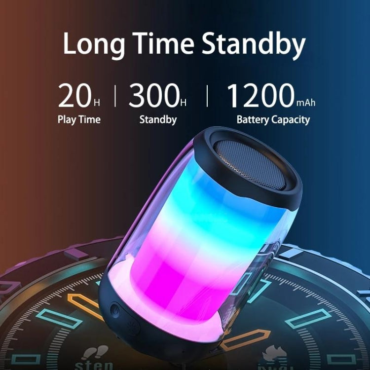 NBY8893 Pulsating Colorful Portable Stereo Bluetooth Speaker(White) - free shipping - PMC TechLife - Order now!