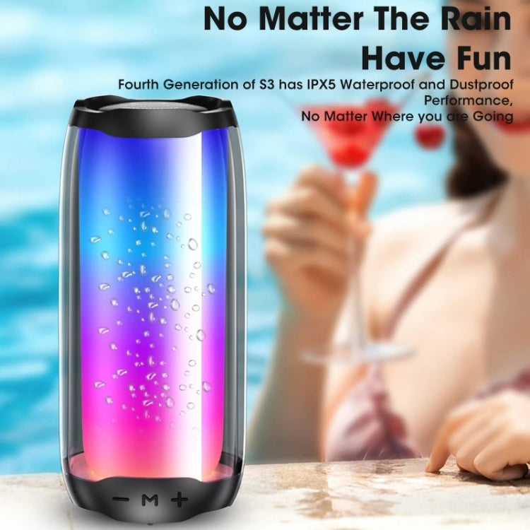 NBY 8892 LED IPX5 Waterproof Portable Wireless Bluetooth Speaker(White) - Desktop Speaker by NBY | Online Shopping South Africa | PMC TechLife | Buy Now Pay Later Mobicred