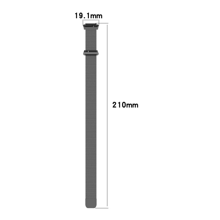 For Huawei Band 7 Milan Magnetic Watch Band(Gray) - Watch Bands by PMC TechLife | Online Shopping South Africa | PMC TechLife | Buy Now Pay Later Mobicred