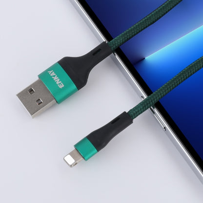 ENKAY ENK-CB118 1m USB 3.0 to 8 Pin 3A Fast Charging Sync Data Cable(Green) - Normal Style Cable by ENKAY | Online Shopping South Africa | PMC Jewellery