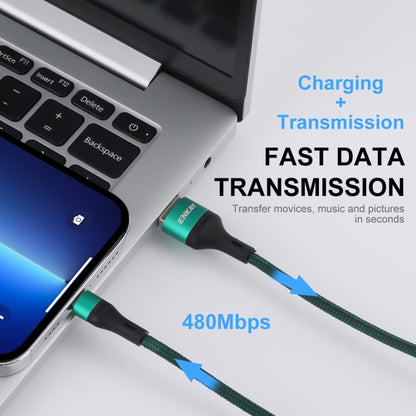 ENKAY ENK-CB118 1m USB 3.0 to 8 Pin 3A Fast Charging Sync Data Cable(Green) - Normal Style Cable by ENKAY | Online Shopping South Africa | PMC Jewellery