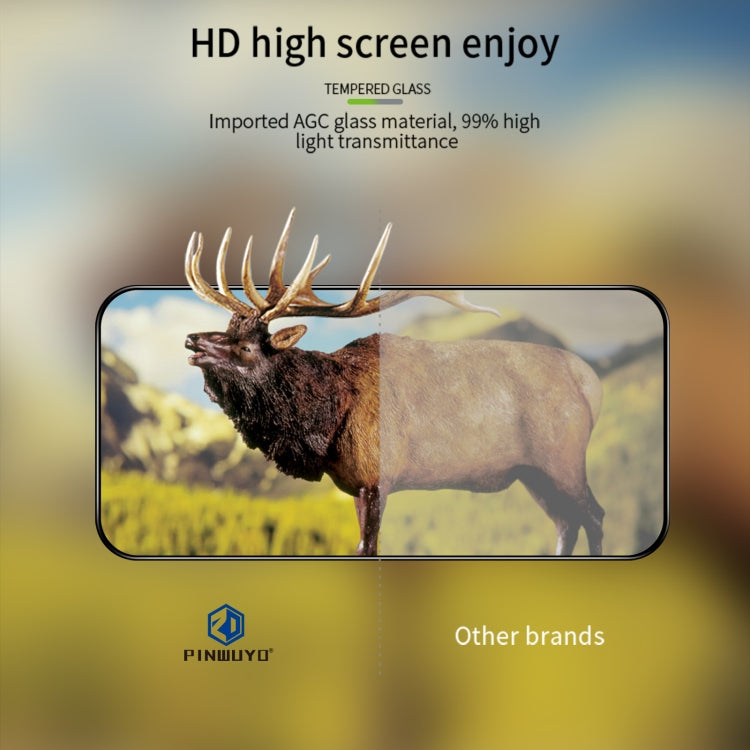 For iPhone 14 Pro PINWUYO 9H 3D Curved Full Explosion-proof Tempered Glass Film - iPhone 14 Pro Tempered Glass by PINWUYO | Online Shopping South Africa | PMC TechLife | Buy Now Pay Later Mobicred