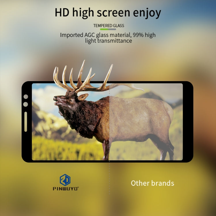 For Alcatel 1B 2022 PINWUYO 9H 2.5D Full Screen Tempered Glass Film(Black) - free shipping - PMC TechLife - Order now!