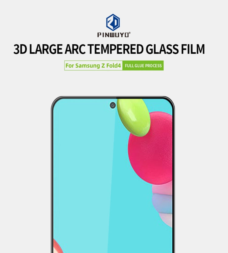 For Samsung Galaxy Z Fold4 PINWUYO 9H 3D Full Screen Explosion-proof Tempered Glass Film(Black) -  by PINWUYO | Online Shopping South Africa | PMC TechLife | Buy Now Pay Later Mobicred
