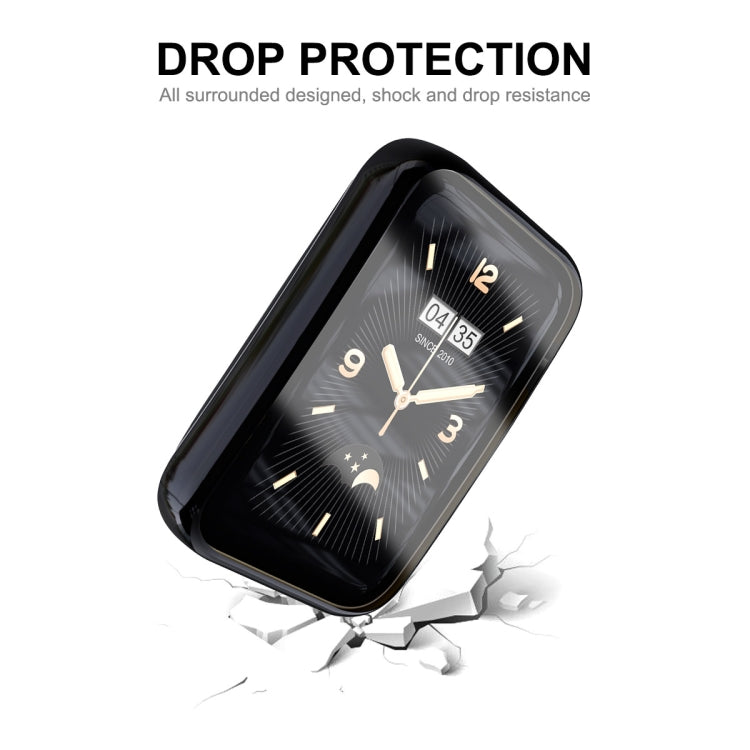 For Xiaomi Mi Band 7 Pro ENKAY Hat-Prince Full Coverage Electroplated TPU Screen Protection Case(Rose Gold) - Watch Cases by ENKAY | Online Shopping South Africa | PMC TechLife | Buy Now Pay Later Mobicred