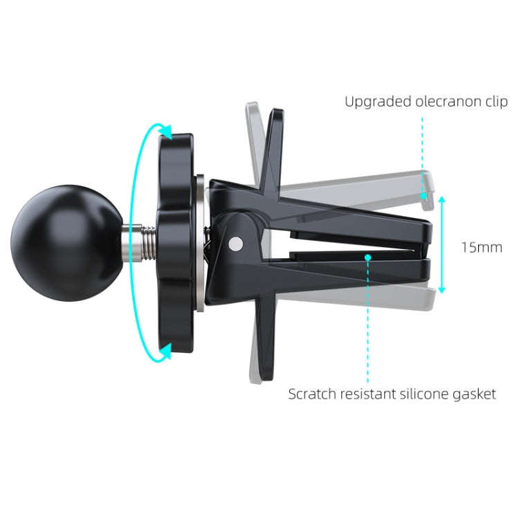 A190+X901 Car Phone Holder Air Vent Mount Coaxial Knob Adjustment Clip Stand - Car Holders by PMC TechLife | Online Shopping South Africa | PMC TechLife