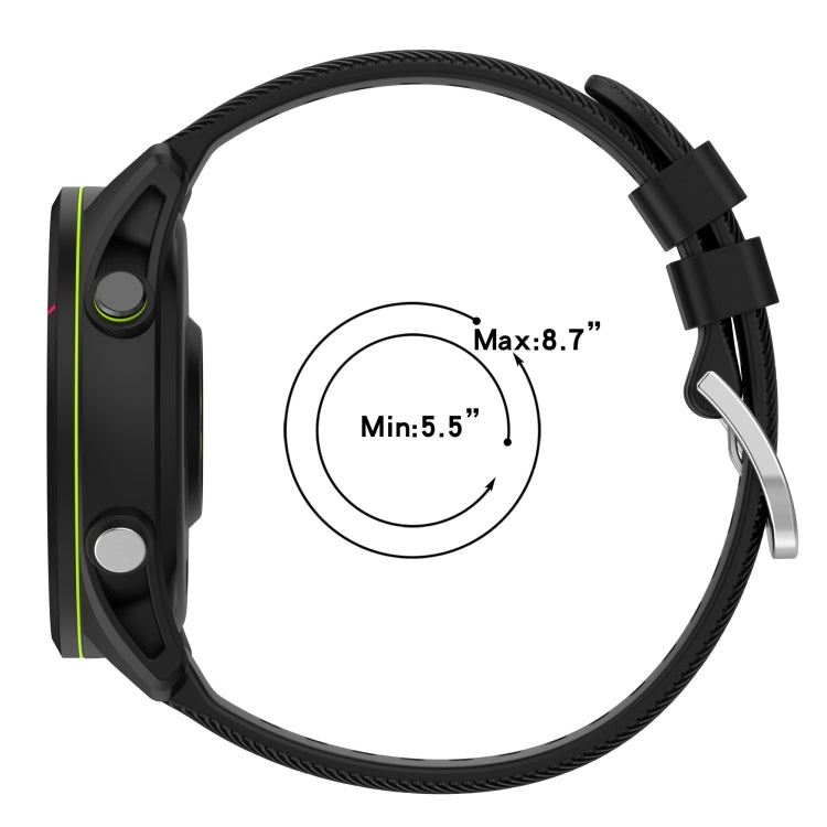 Compatible with Garmin Venu 2S 18mm Solid Color Silicone Watch Band(White) - Watch Bands by PMC TechLife | Online Shopping South Africa | PMC TechLife | Buy Now Pay Later Mobicred