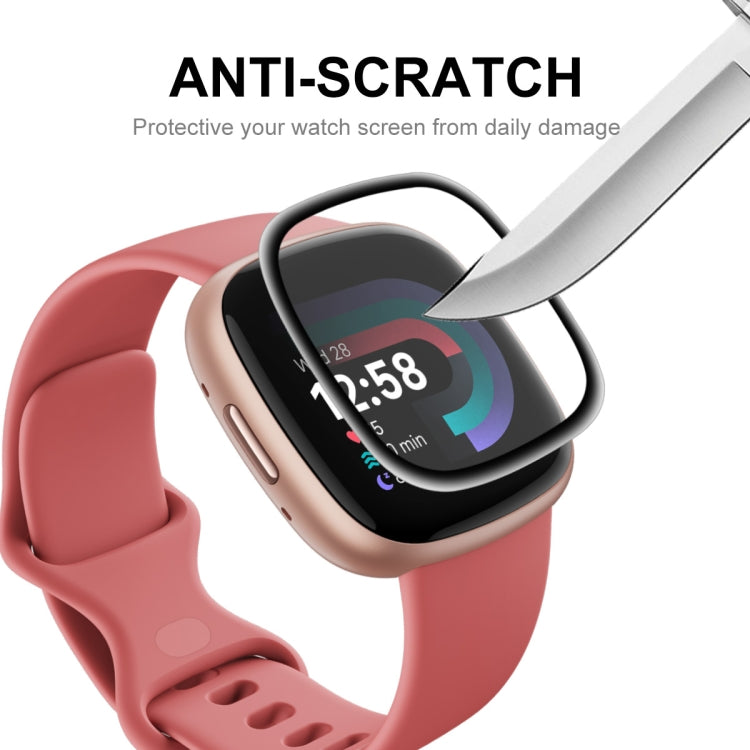 2 PCS For Fitbit Versa 4 / Sense 2 ENKAY 3D Full Coverage Soft PC Edge + PMMA HD Screen Protector Film - Screen Protector by ENKAY | Online Shopping South Africa | PMC TechLife | Buy Now Pay Later Mobicred