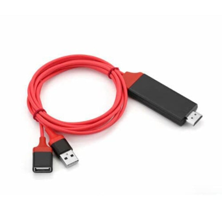 Dongle USB Male + USB Female to HDMI Male 1080P HDMI Cables Adapter - Adapter by PMC Jewellery | Online Shopping South Africa | PMC Jewellery