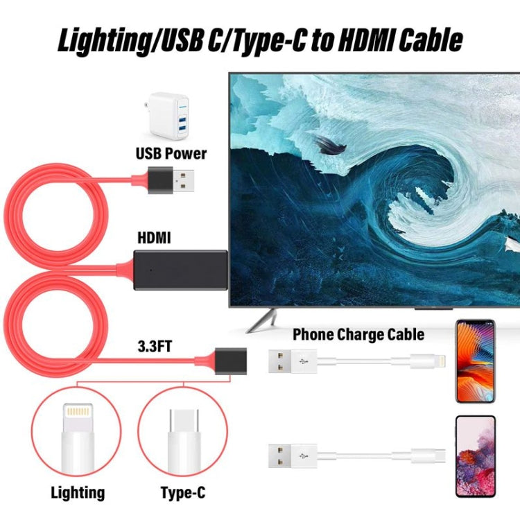 Dongle USB Male + USB Female to HDMI Male 1080P HDMI Cables Adapter - Adapter by PMC Jewellery | Online Shopping South Africa | PMC Jewellery