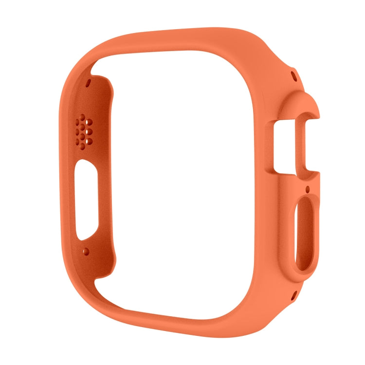 For Apple Watch Ultra / Ultra 2 49mm ENKAY 2 in 1 PC Case + Full Coverage 9H Tempered Glass Film(Orange) - free shipping - PMC TechLife - Order now!