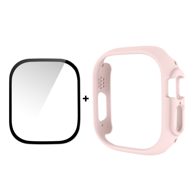 For Apple Watch Ultra / Ultra 2 49mm ENKAY 2 in 1 PC Case + Full Coverage 9H Tempered Glass Film(Pink) - free shipping - PMC TechLife - Order now!