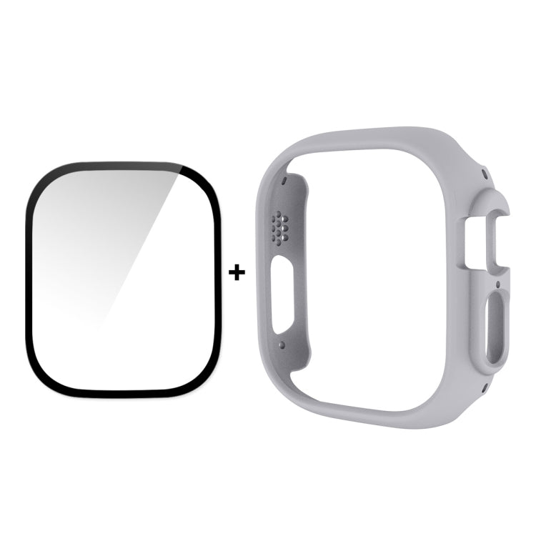 For Apple Watch Ultra / Ultra 2 49mm ENKAY 2 in 1 PC Case + Full Coverage 9H Tempered Glass Film(Grey) - free shipping - PMC TechLife - Order now!