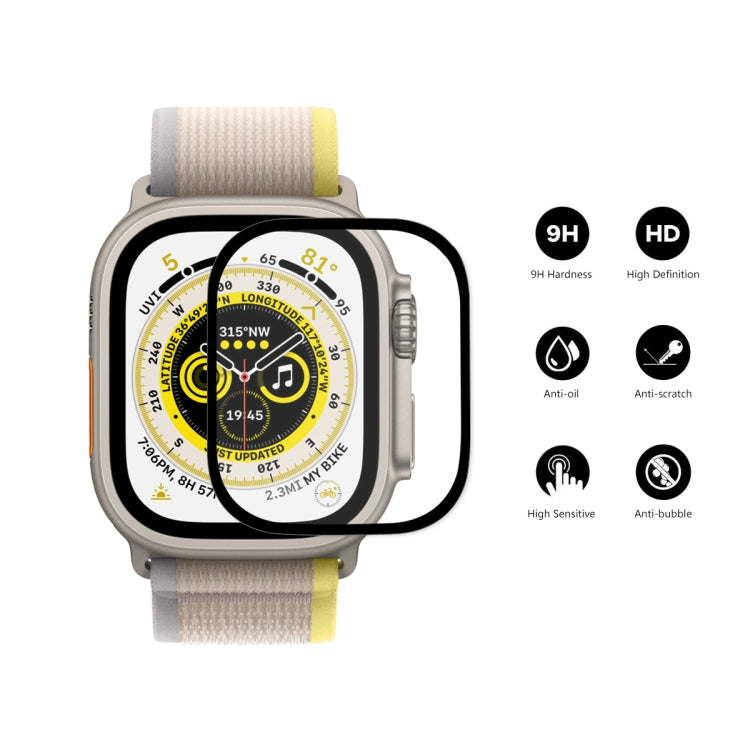 For Apple Watch Ultra / Ultra 2 / Ultra 3 49mm 5pcs ENKAY 9H Full Cover Tempered Glass Watch Film - free shipping - PMC TechLife - Order now!