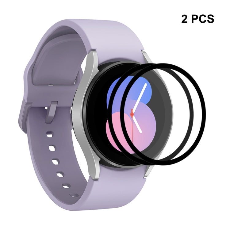 2 PCS For Samsung Galaxy Watch5 40mm ENKAY 9H Full Cover Tempered Glass Watch Film - Screen Protector by ENKAY | Online Shopping South Africa | PMC TechLife | Buy Now Pay Later Mobicred