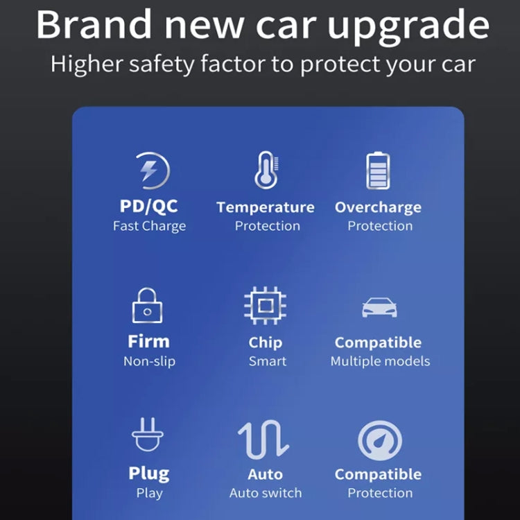 38W PD20W + QC3.0 USB Car Charger with USB to Type-C Data Cable, Length: 1m(Black) - Car Charger by PMC TechLife | Online Shopping South Africa | PMC TechLife
