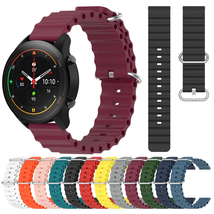 For Xiaomi MI Watch S1 Pro 22mm Ocean Style Silicone Solid Color Watch Band(Dark Blue) - free shipping - PMC TechLife - Order now!