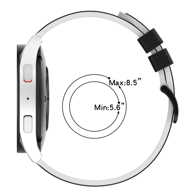 For Xiaomi MI Watch S1 Pro 22mm Two-Color Silicone Watch Band(Red+Black) - free shipping - PMC TechLife - Order now!